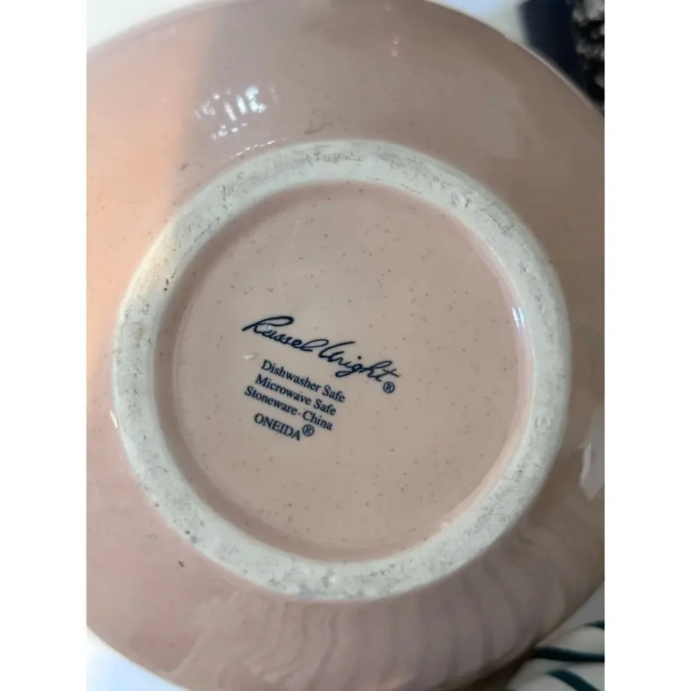 Vintage Russel Wright Pink Oneida Speckled Midcentury Pottery Teapot